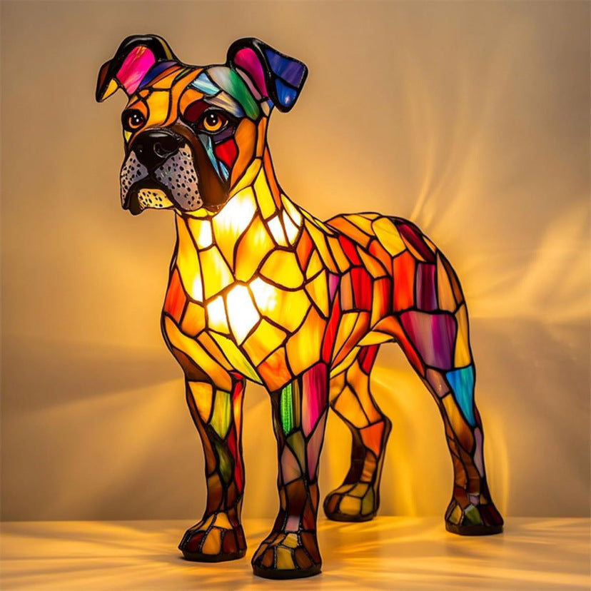 Maisone – Magical Boxer Lamp in Coloured Glass