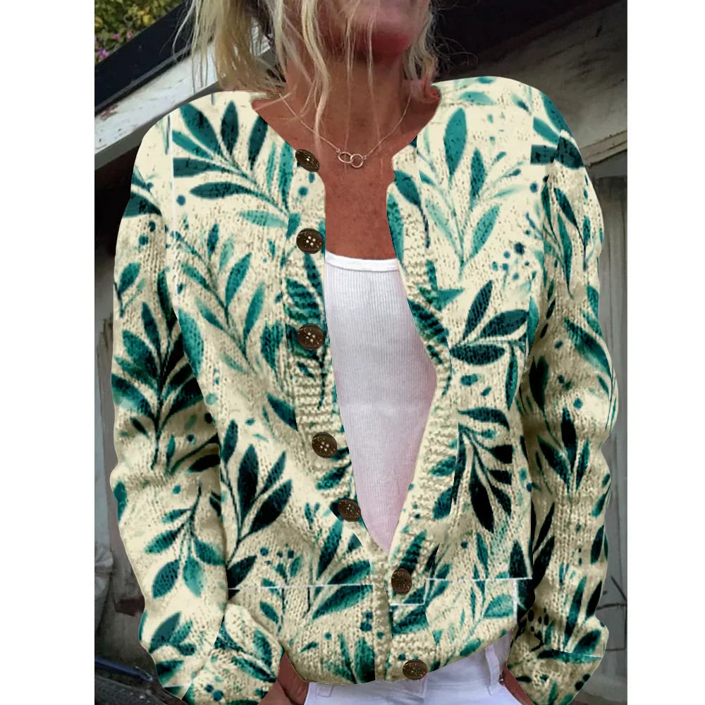 Sophie | Printed Cardigan Vest