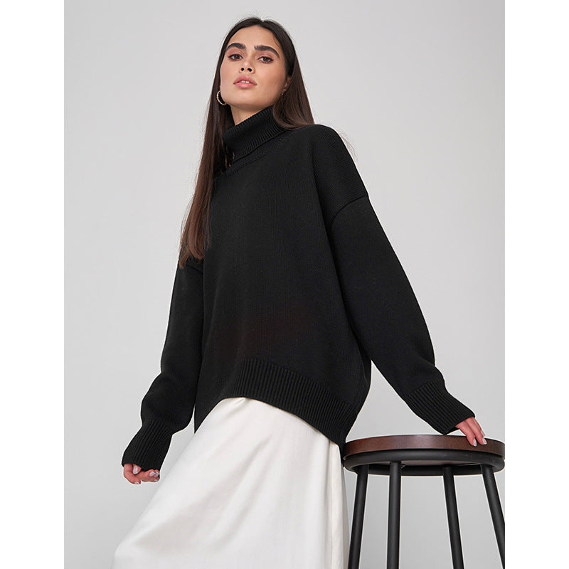 Amelia – Elegant High Neck Jumper