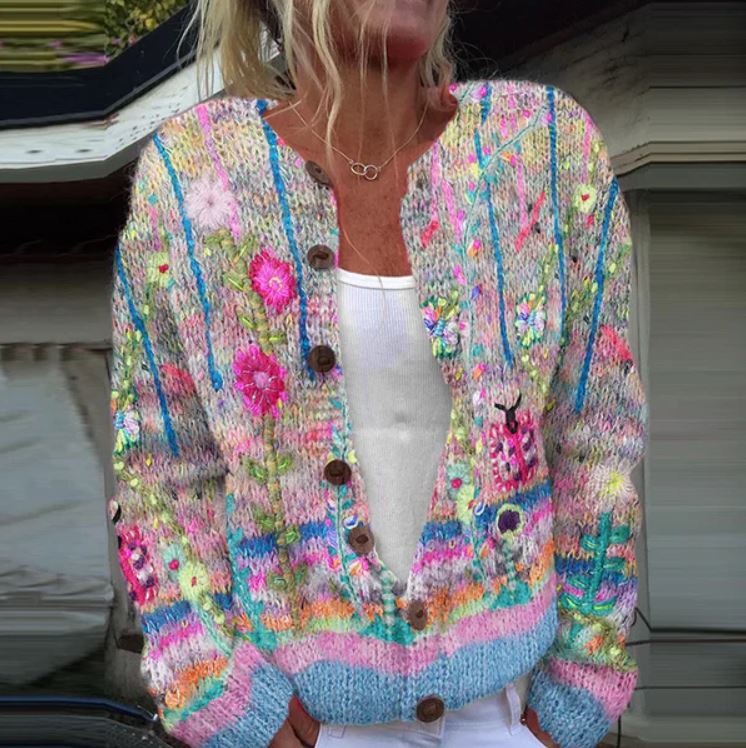 Chloe | Floral Print Cardigan