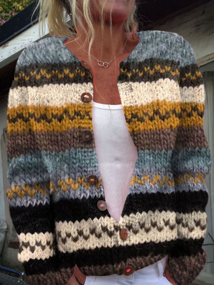 Lily | Cheerful Striped Cardigan