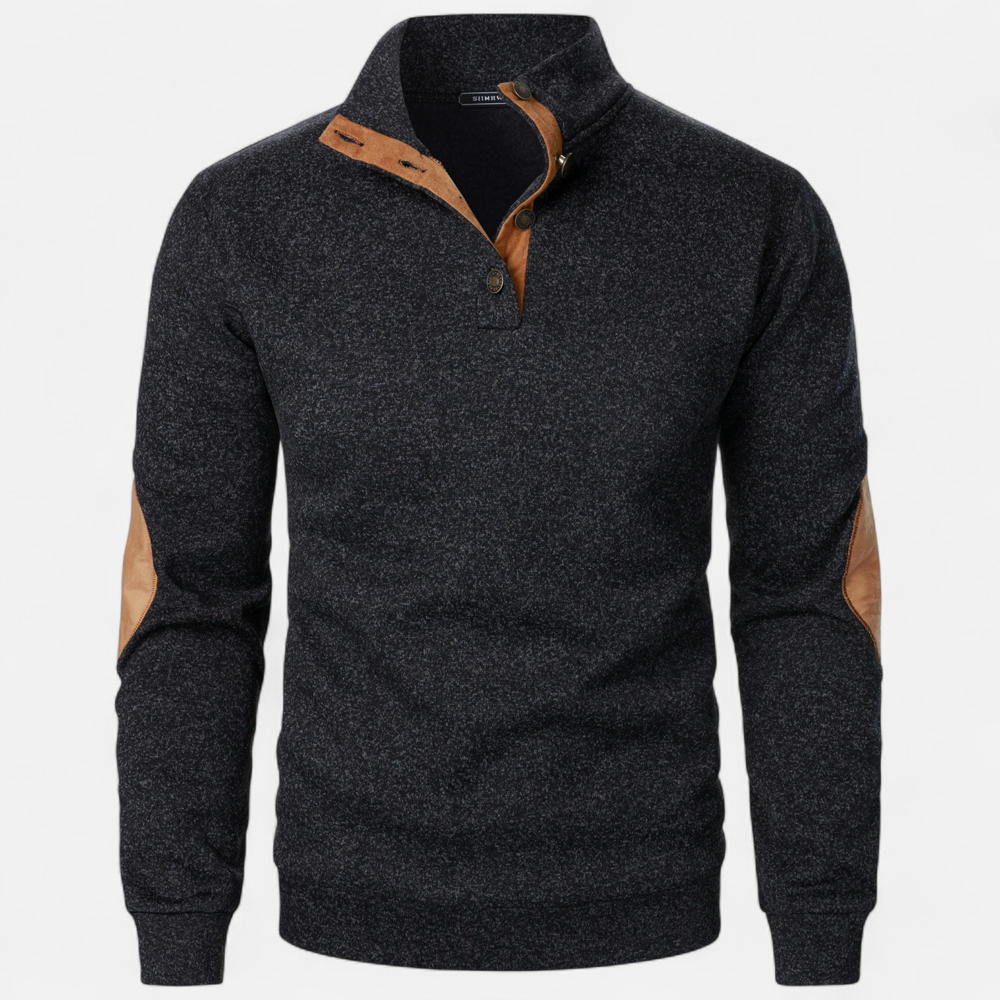 Maisone | Men’s Knitted Sweater – Stand Collar Heritage Style