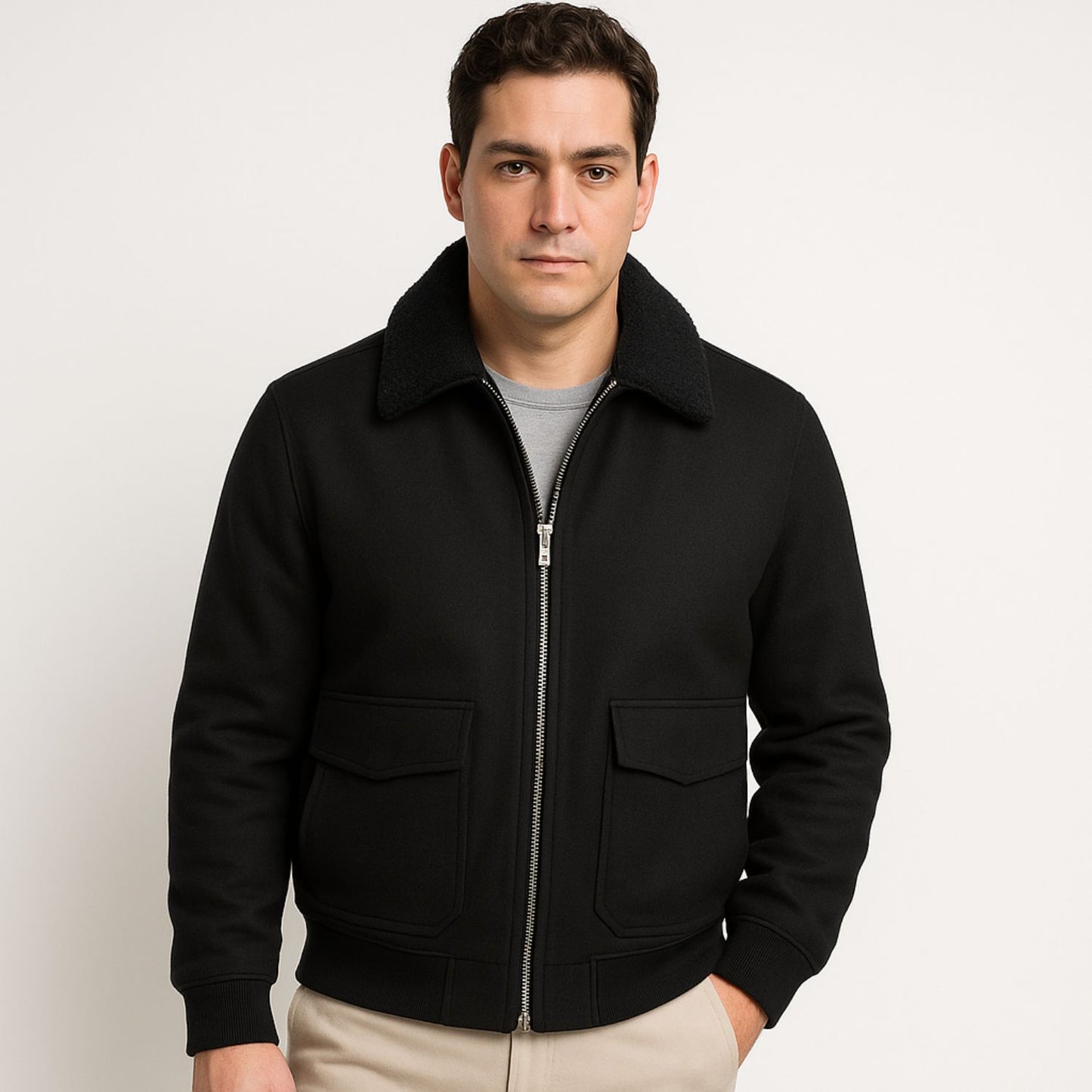 Bergmann & Cie. Cavendish Woll-Fliegerjacke