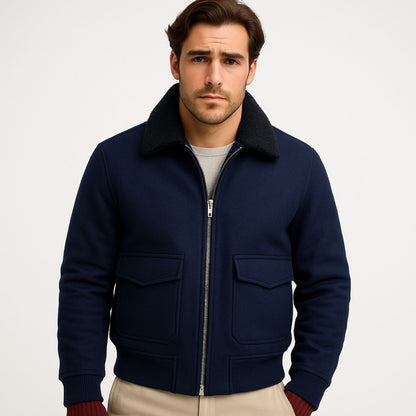 Bergmann & Cie. Cavendish Woll-Fliegerjacke