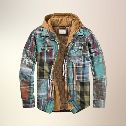 Hugh I Check Patchwork Jacket