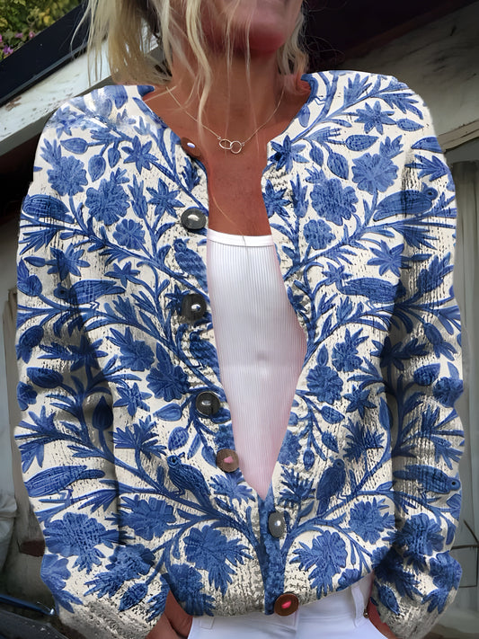 Clara | Elegant Floral Cardigan