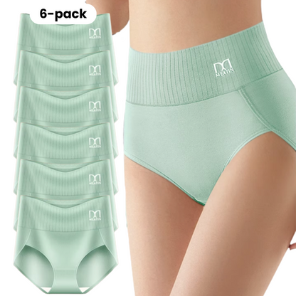 Shapeva™ – 6er-Pack atmungsaktive und bequeme Höschen mit hoher Taille und Bauchstütze