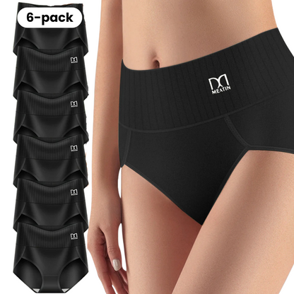 Shapeva™ – 6er-Pack atmungsaktive und bequeme Höschen mit hoher Taille und Bauchstütze