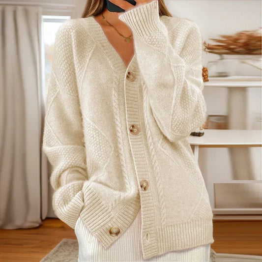 Clara | Cozy Cable Cardigan