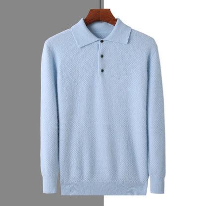 Maisone | Men’s Cashmere Polo Knit Sweater
