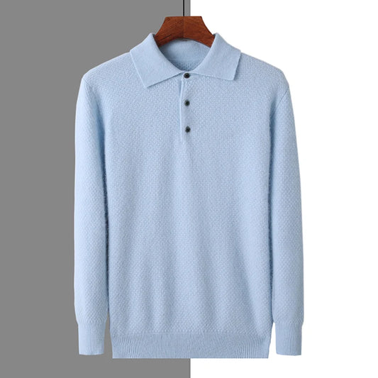 Maisone | Men’s Cashmere Polo Knit Sweater