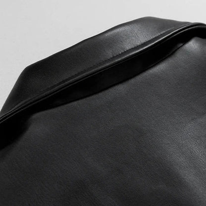 Rowan Leather Jacket | Men's Autumn Oversized Jacket