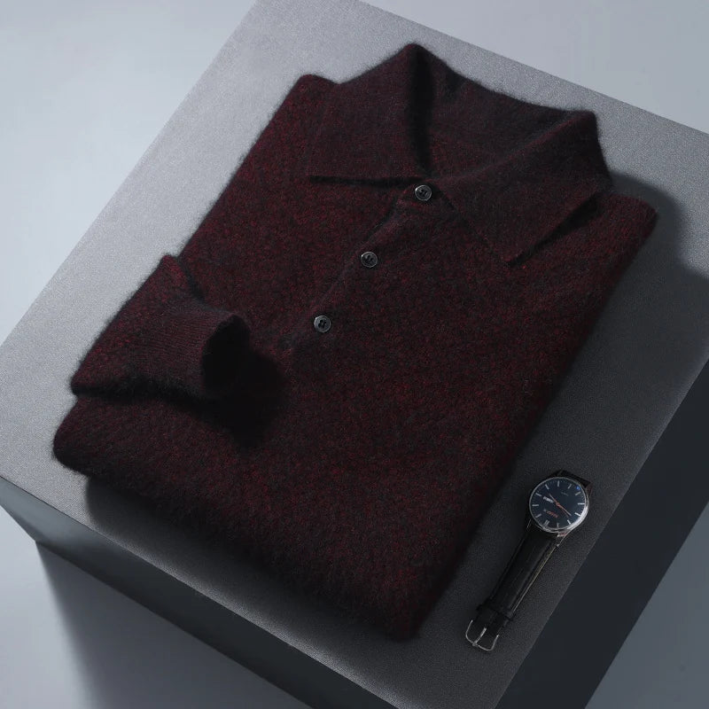 Maisone | Men’s Cashmere Polo Knit Sweater