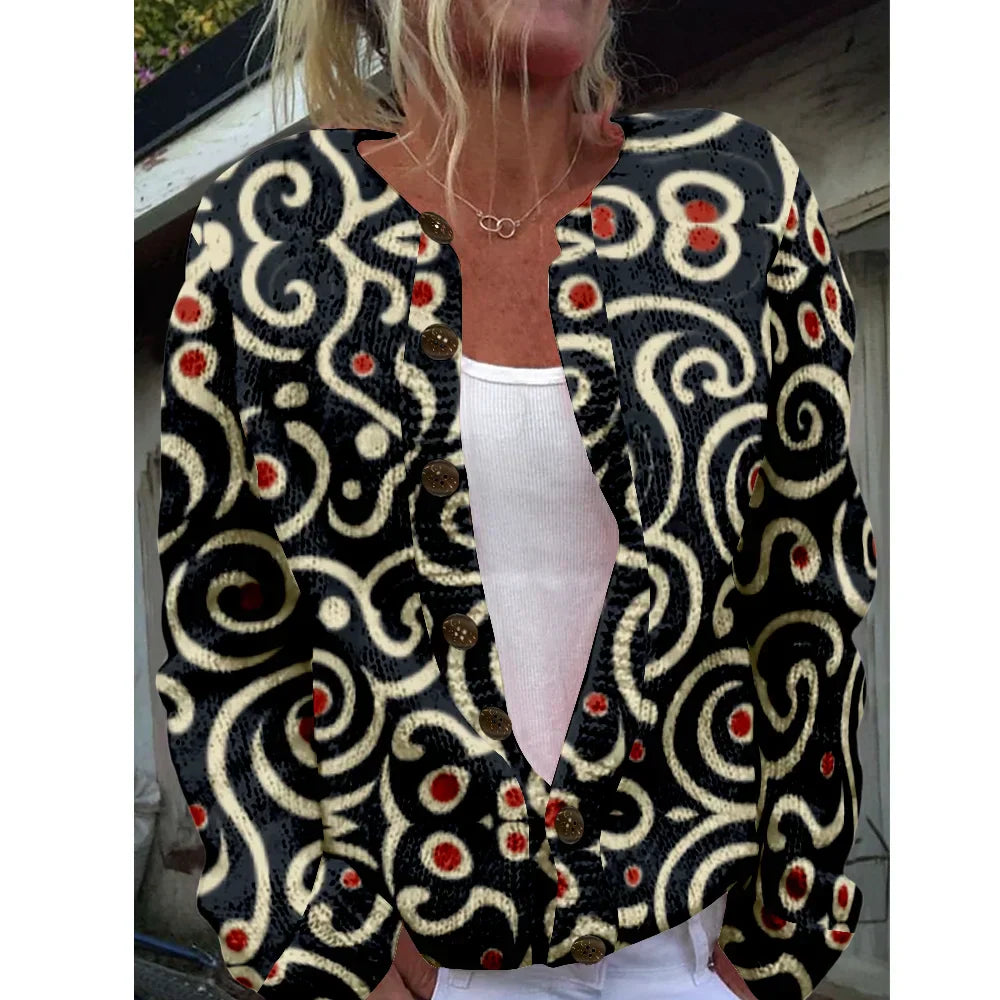 Lila | Stylish Printed Cardigan