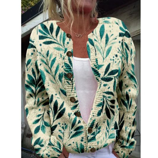 Sophie | Printed Cardigan Vest