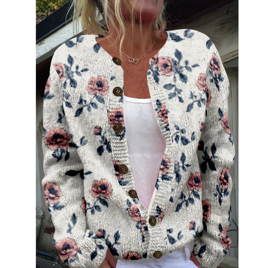 Megan | Stylish Printed Cardigan