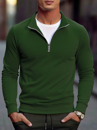 Maisone | Men’s Quarter Zip Cotton Knit Sweater