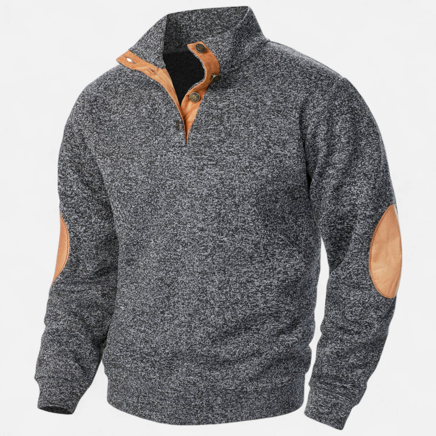 Maisone | Men’s Knitted Sweater – Stand Collar Heritage Style
