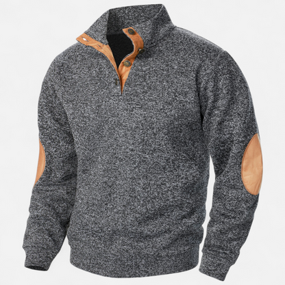 Maisone | Men’s Knitted Sweater – Stand Collar Heritage Style