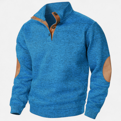 Maisone | Men’s Knitted Sweater – Stand Collar Heritage Style