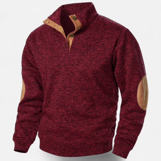 Maisone | Men’s Knitted Sweater – Stand Collar Heritage Style