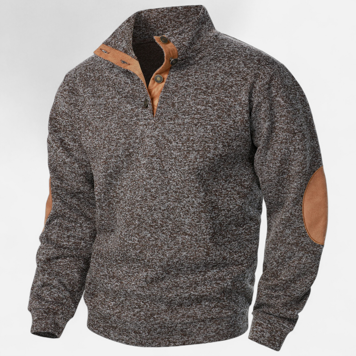 Maisone | Men’s Knitted Sweater – Stand Collar Heritage Style
