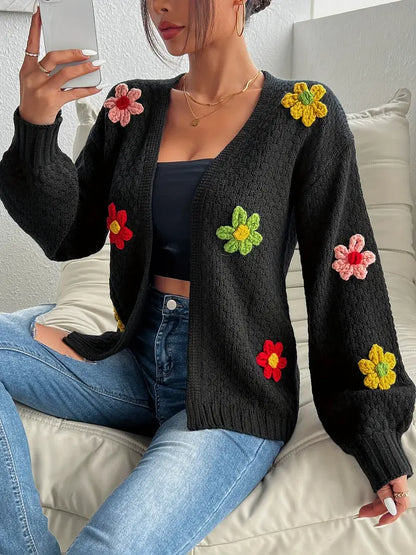 Megan | Colourful Floral Cardigan