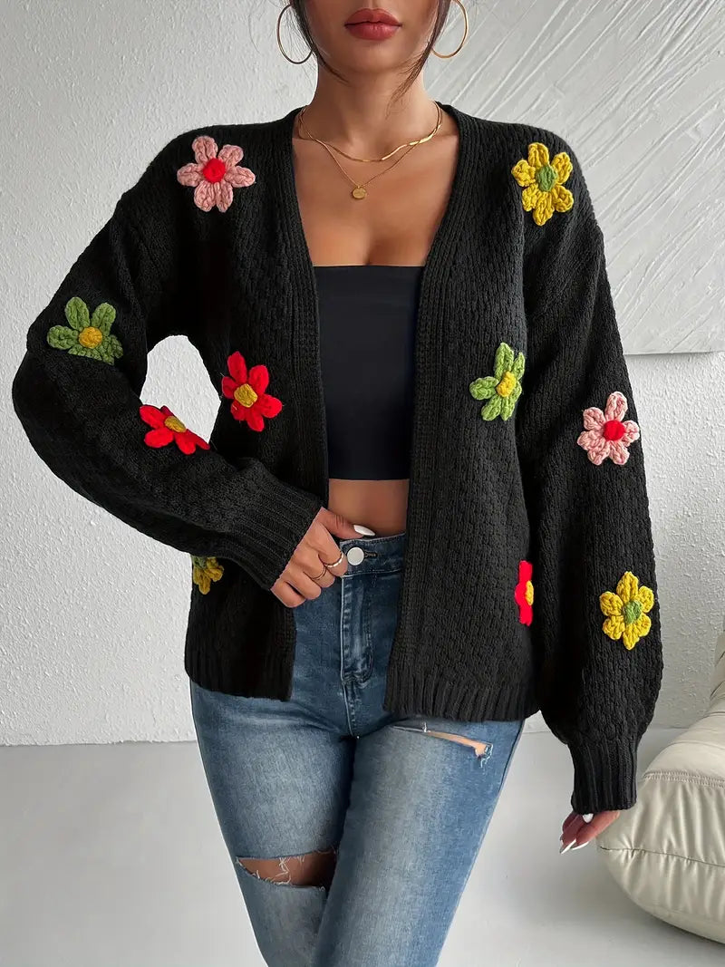 Megan | Colourful Floral Cardigan