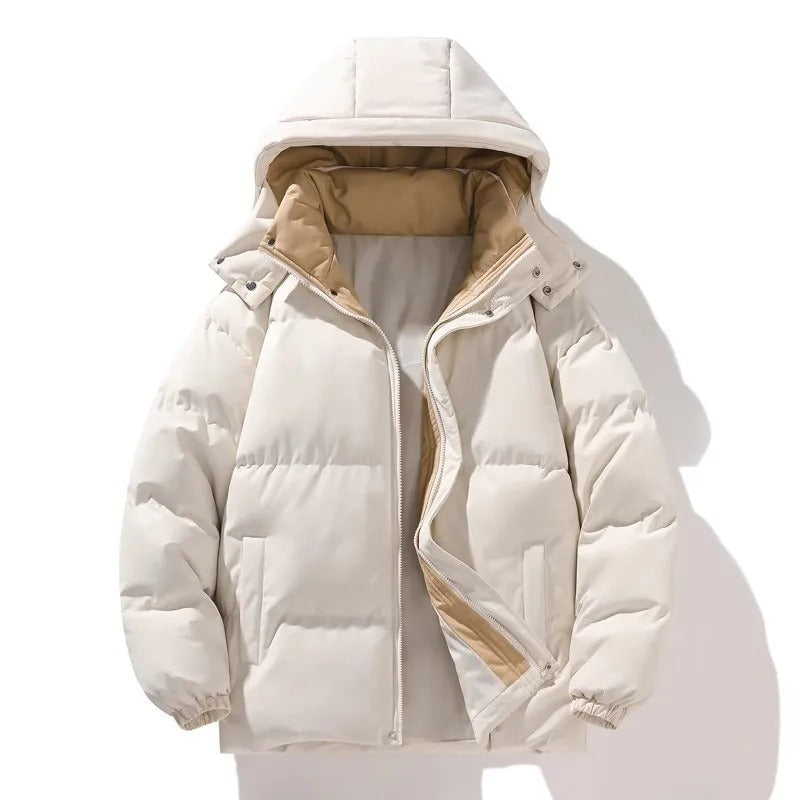 Elegant men's jacket with hood