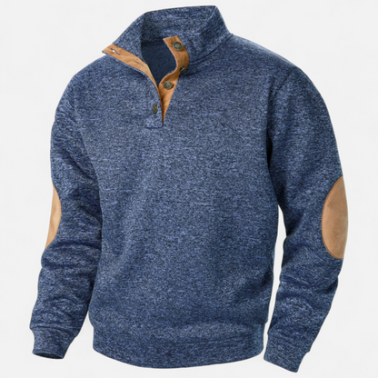 Maisone | Men’s Knitted Sweater – Stand Collar Heritage Style